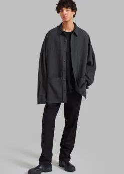 The Frankie Shop Steve Shirt Grey Wash Discount