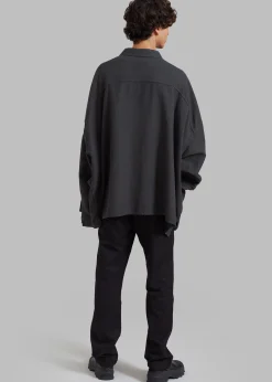 The Frankie Shop Steve Shirt Grey Wash Discount