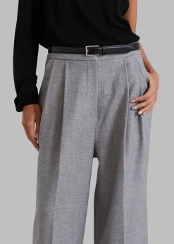 The Frankie Shop Stine Pintuck Pants Grey