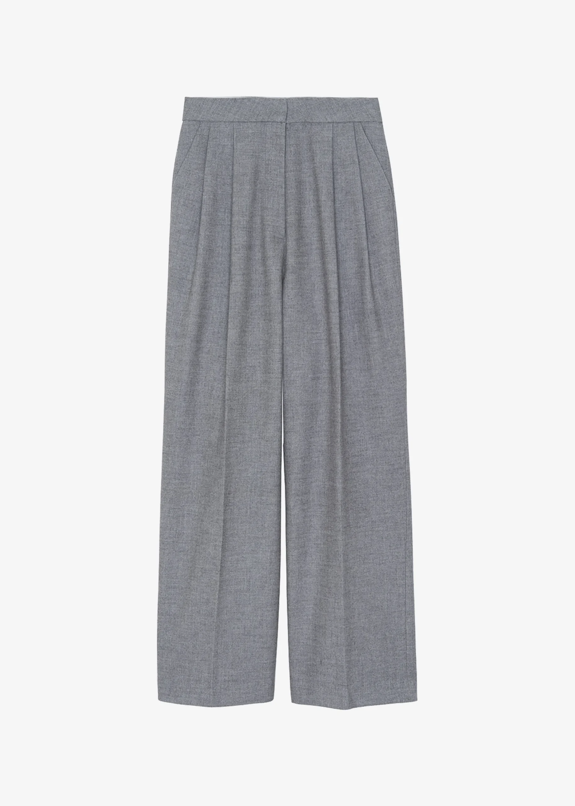 The Frankie Shop Stine Pintuck Pants Grey
