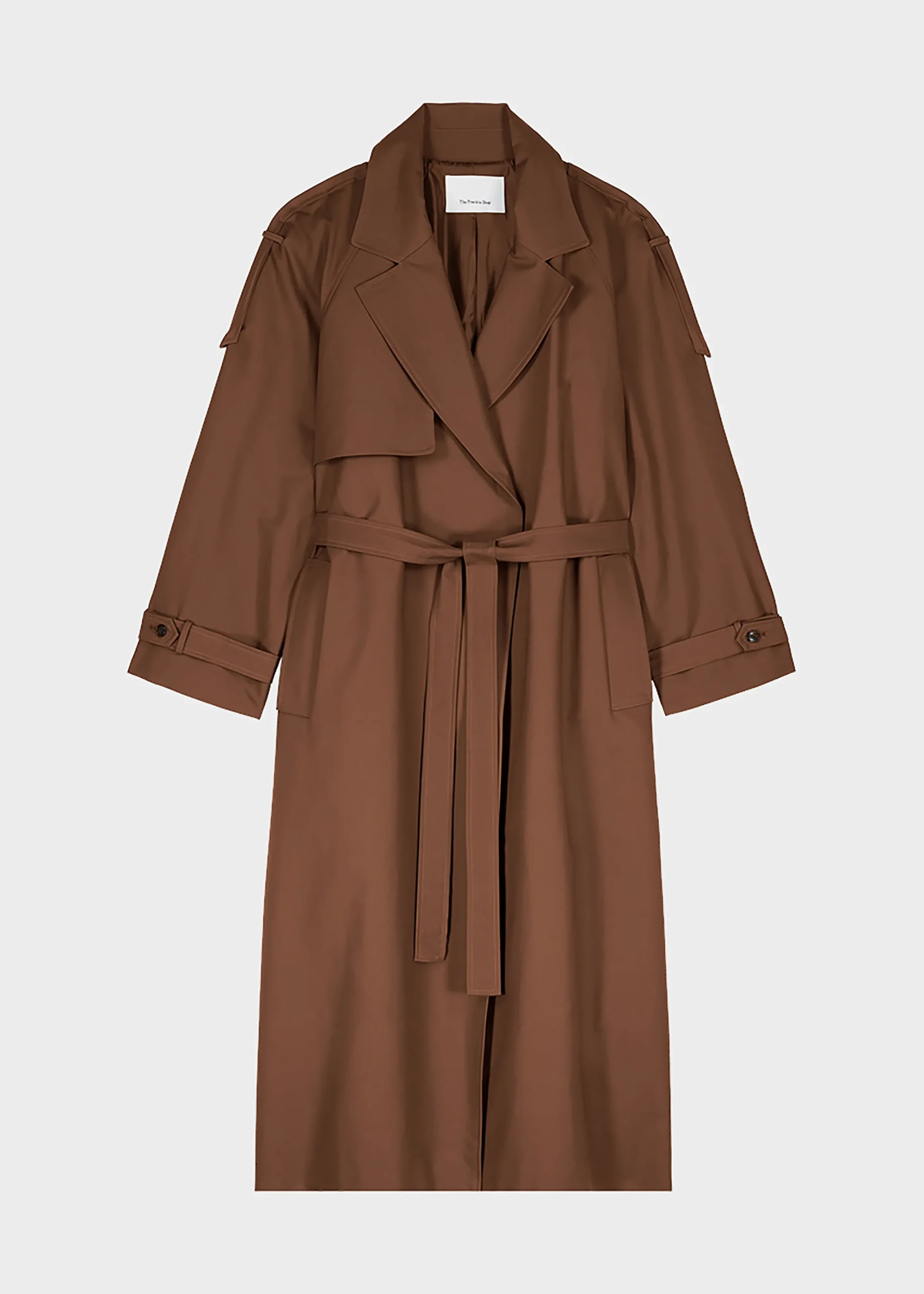 The Frankie Shop Suzanne Trench Coat Brown