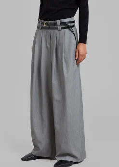 The Frankie Shop Tammi Wide Pants Grey Sale
