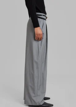 The Frankie Shop Tammi Wide Pants Grey Sale