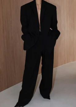 The Frankie Shop Tansy Oversized Blazer Black Online