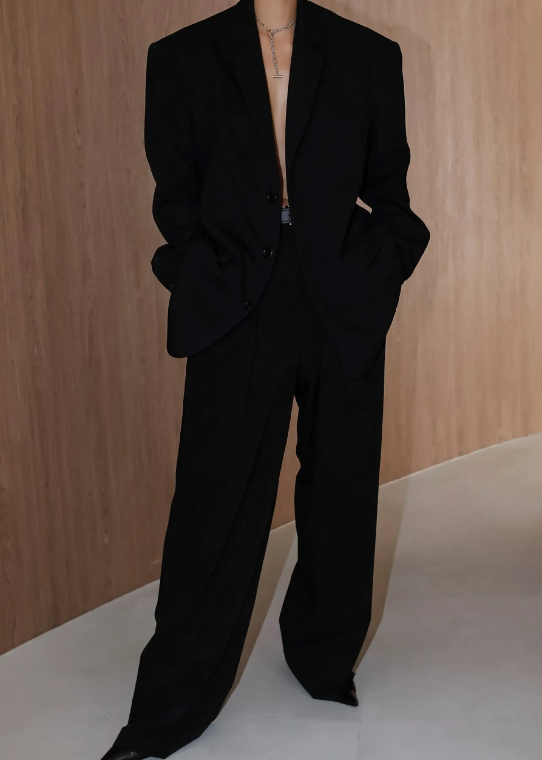 The Frankie Shop Tansy Oversized Blazer Black Online