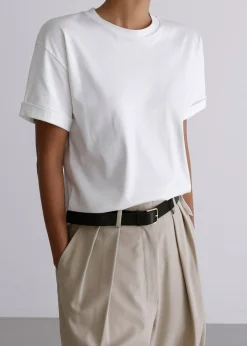 The Frankie Shop Tansy Pleated Trousers Beige Best