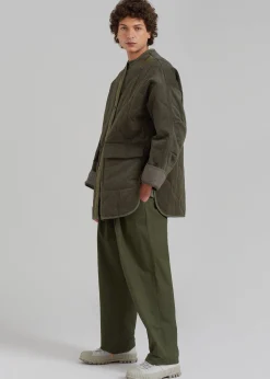 The Frankie Shop Ted Quilted Jacket Army Green Online
