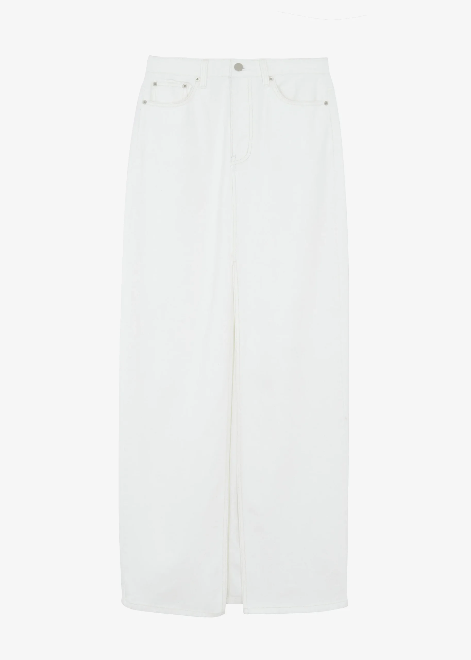 The Frankie Shop Texas Denim Pencil Skirt Off White Best