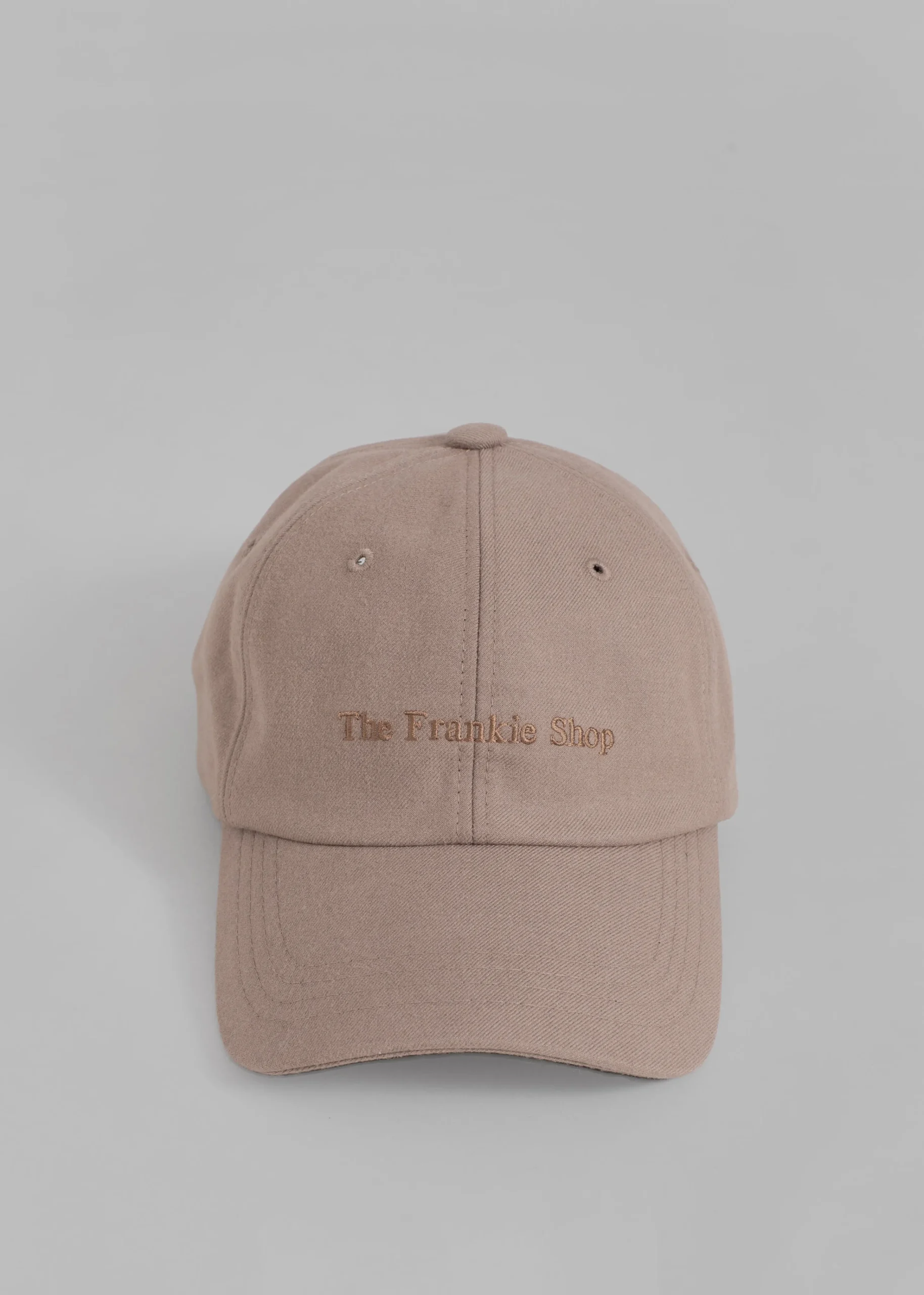 The Frankie Shop Tfs Flannel Baseball Cap Hazelnut Sale