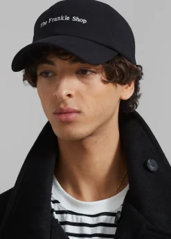 The Frankie Shop Tfs Flannel Baseball Cap Black Discount