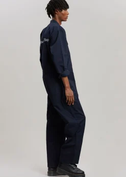 The Frankie Shop Tfs Oversized Boiler Suit Navy Clearance