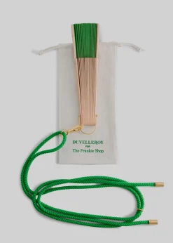 The Frankie Shop Tfs X Duvelleroy Take Away Fan Kelly Green Discount