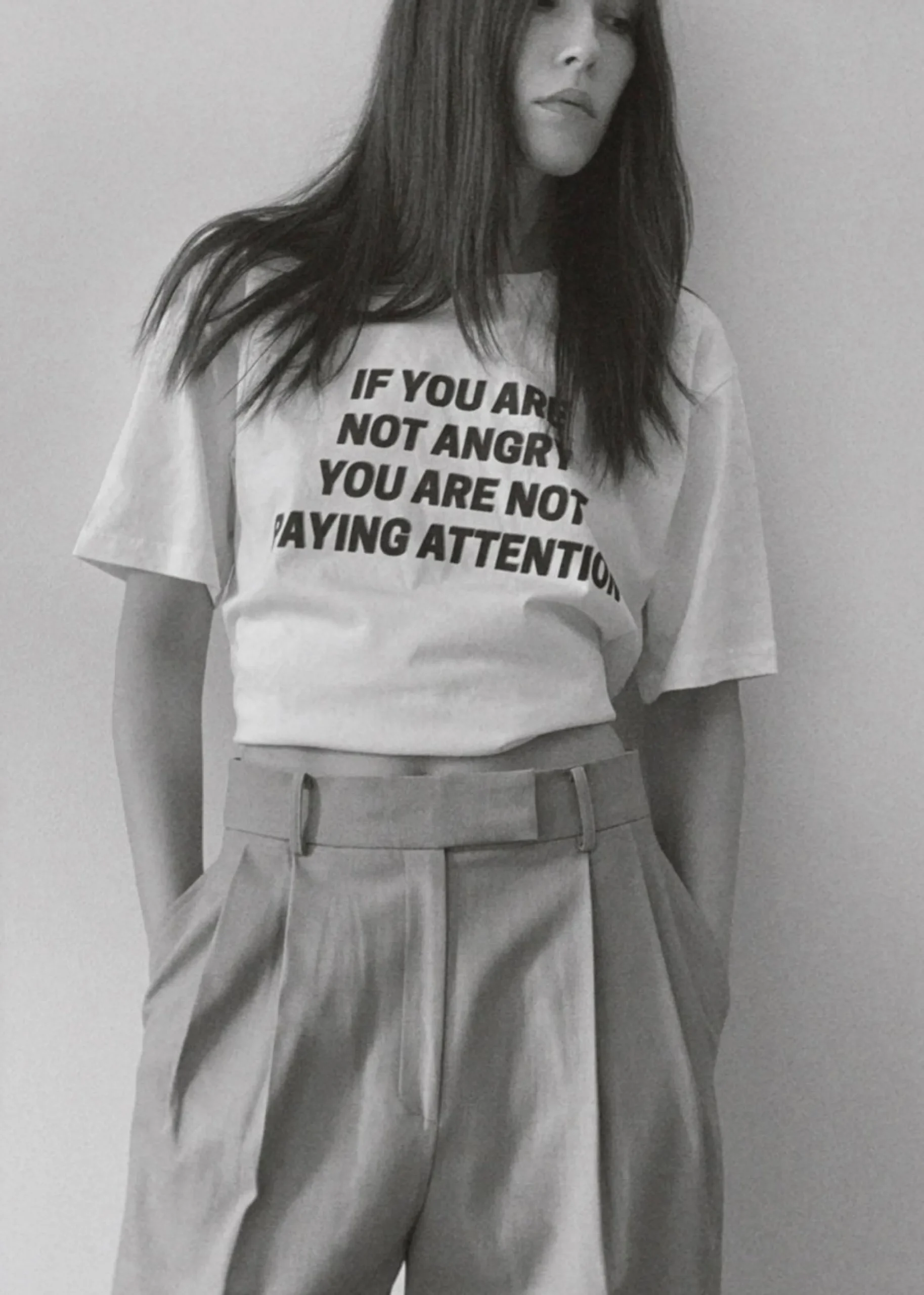 The Frankie Shop X Jeanne Friot If You T-Shirt White/Black Hot