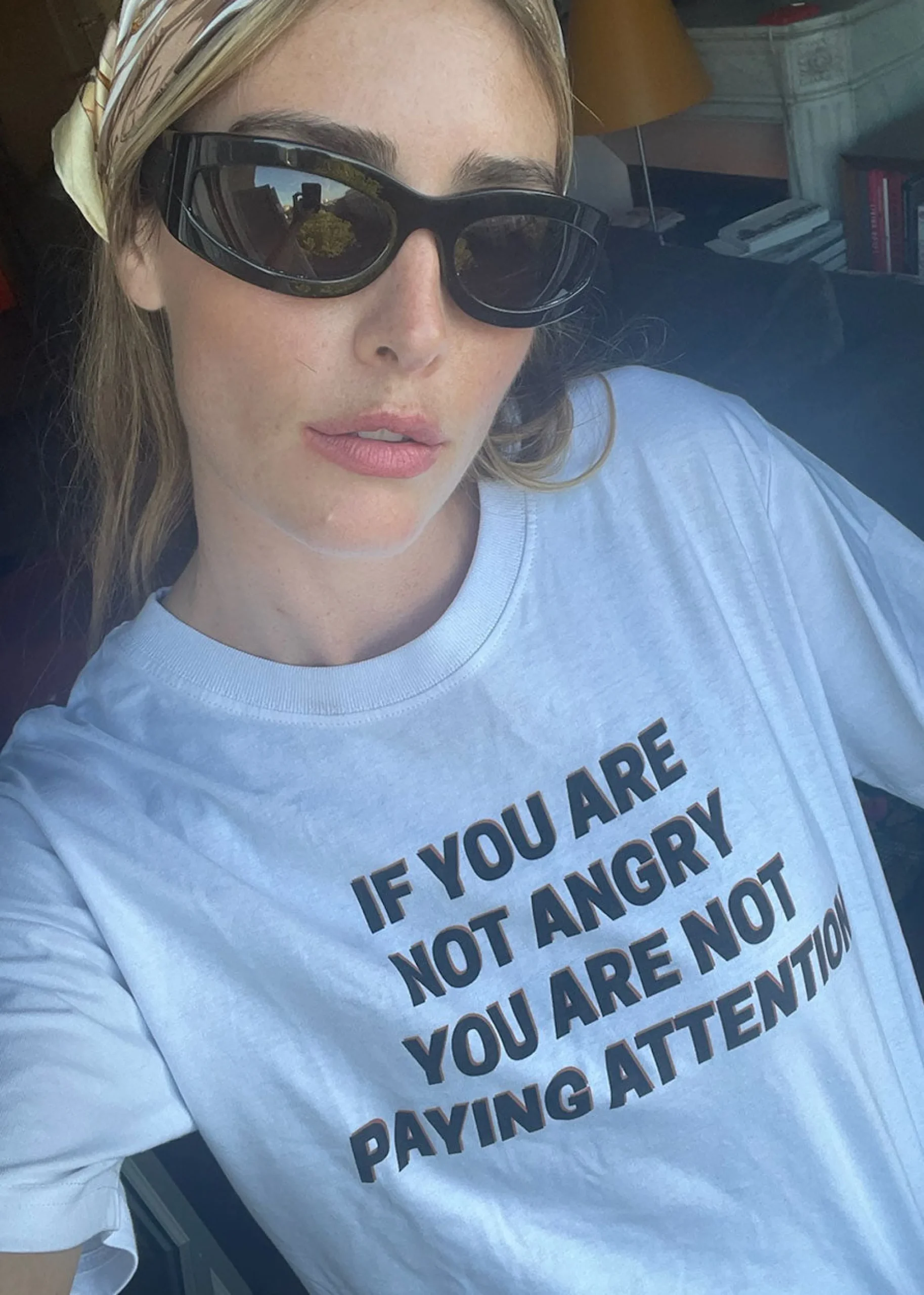 The Frankie Shop X Jeanne Friot If You T-Shirt White/Black Hot