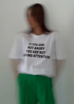 The Frankie Shop X Jeanne Friot If You T-Shirt White/Black Hot