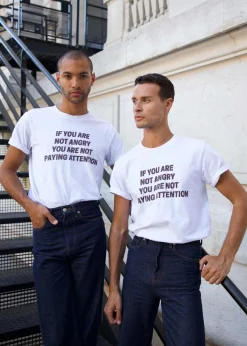 The Frankie Shop X Jeanne Friot If You T-Shirt White/Black Hot