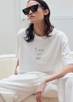 The Frankie Shop X Thomas Lelu Slope T-Shirt Off White/Black Best