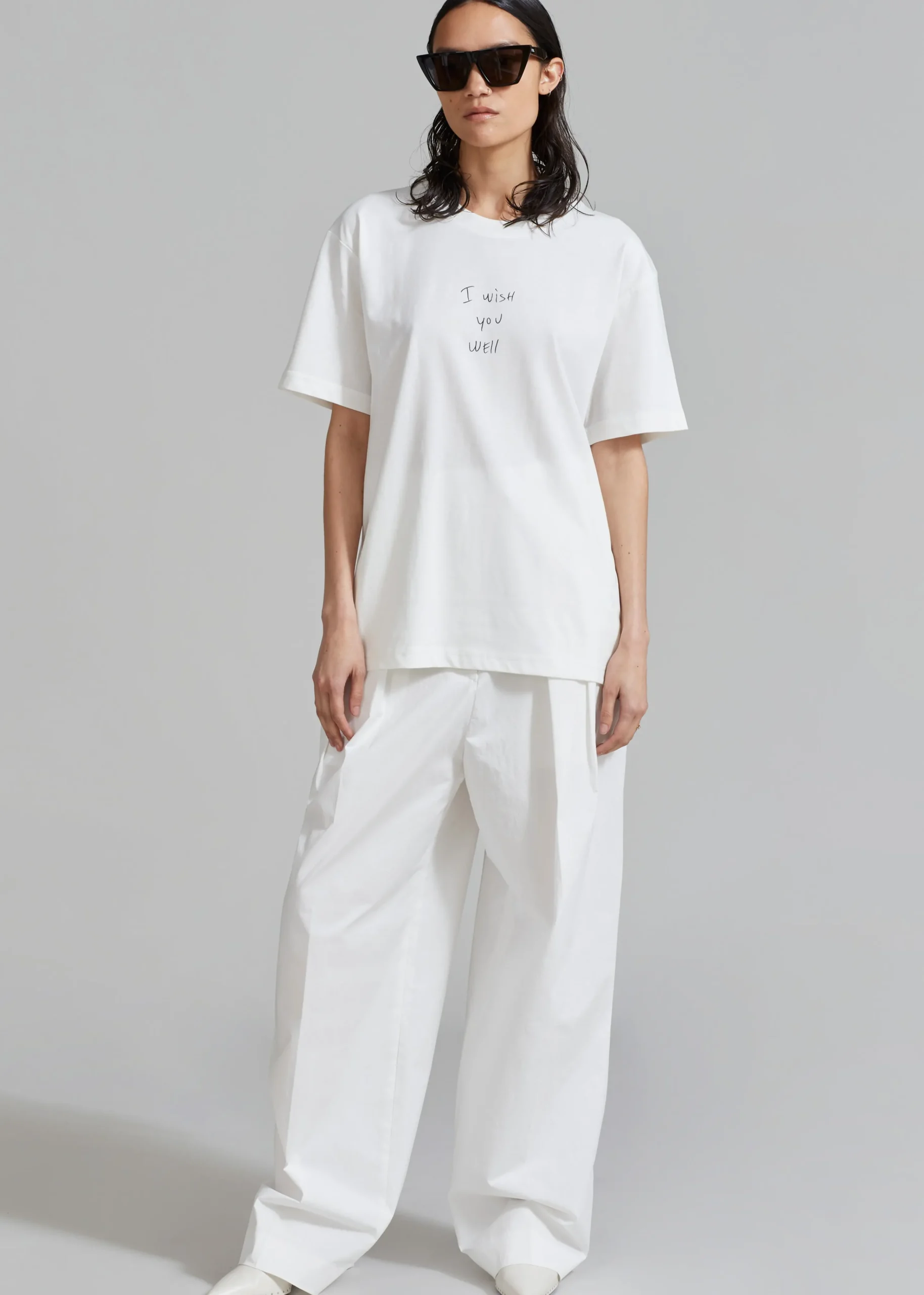 The Frankie Shop X Thomas Lelu Slope T-Shirt Off White/Black Best