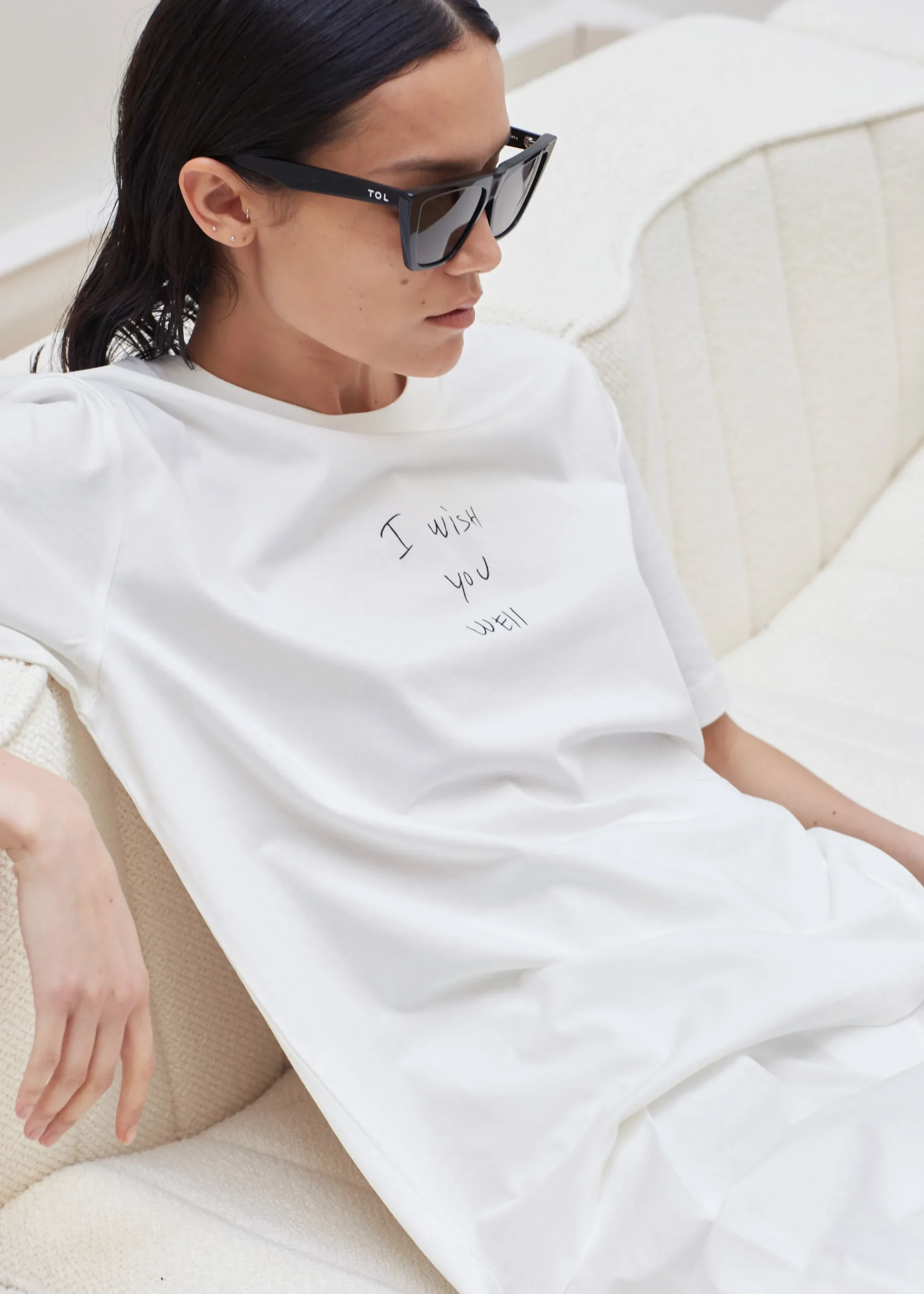 The Frankie Shop X Thomas Lelu Slope T-Shirt Off White/Black Best