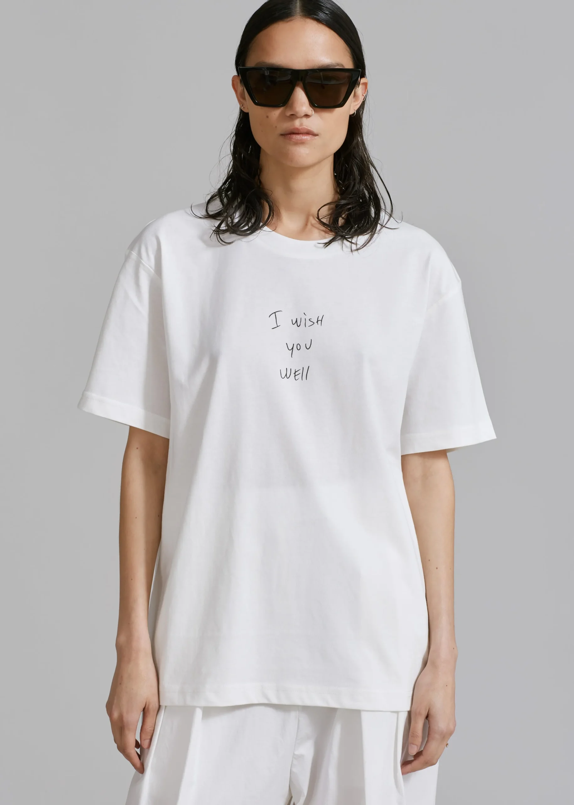 The Frankie Shop X Thomas Lelu Slope T-Shirt Off White/Black Best