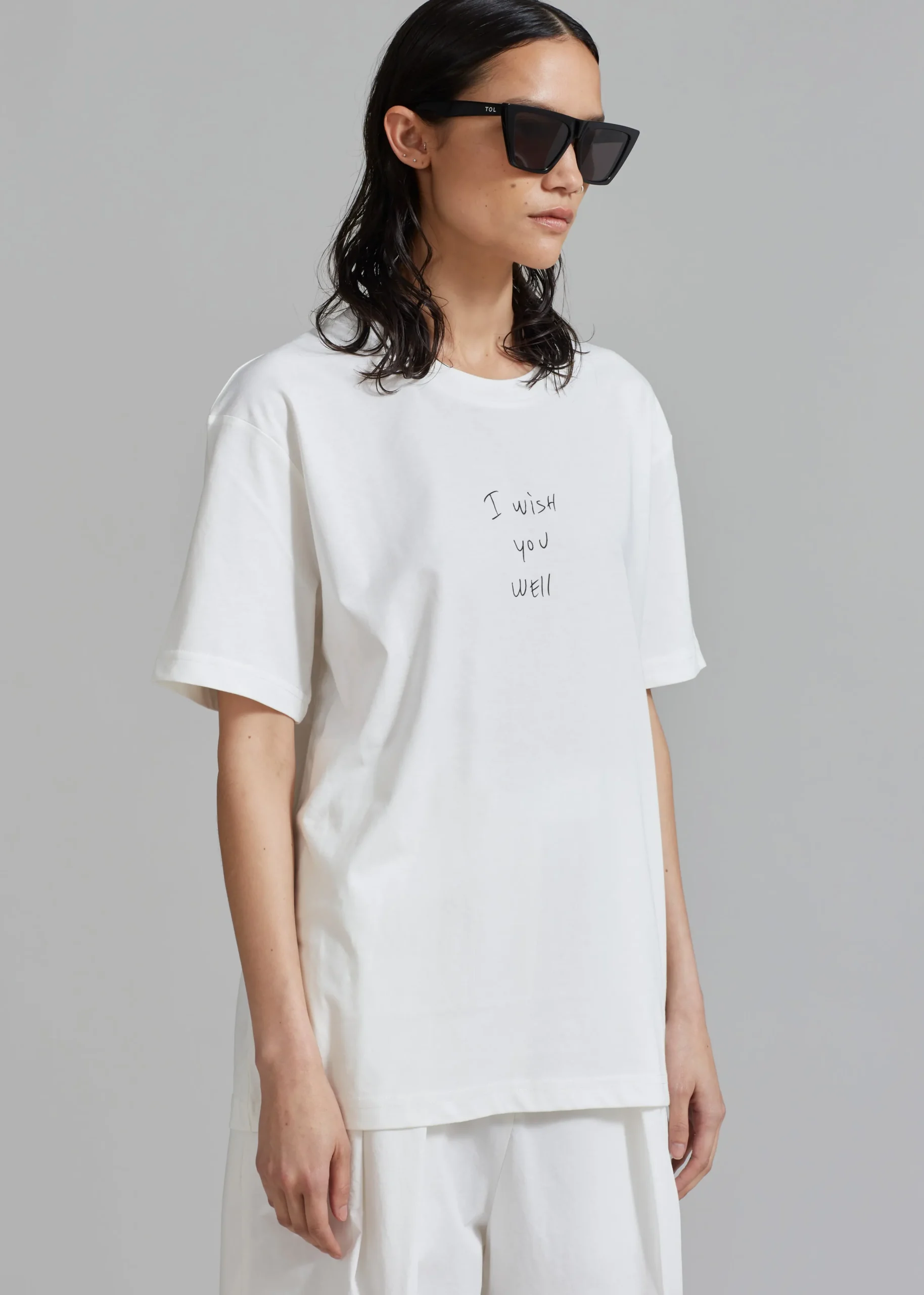 The Frankie Shop X Thomas Lelu Slope T-Shirt Off White/Black Best