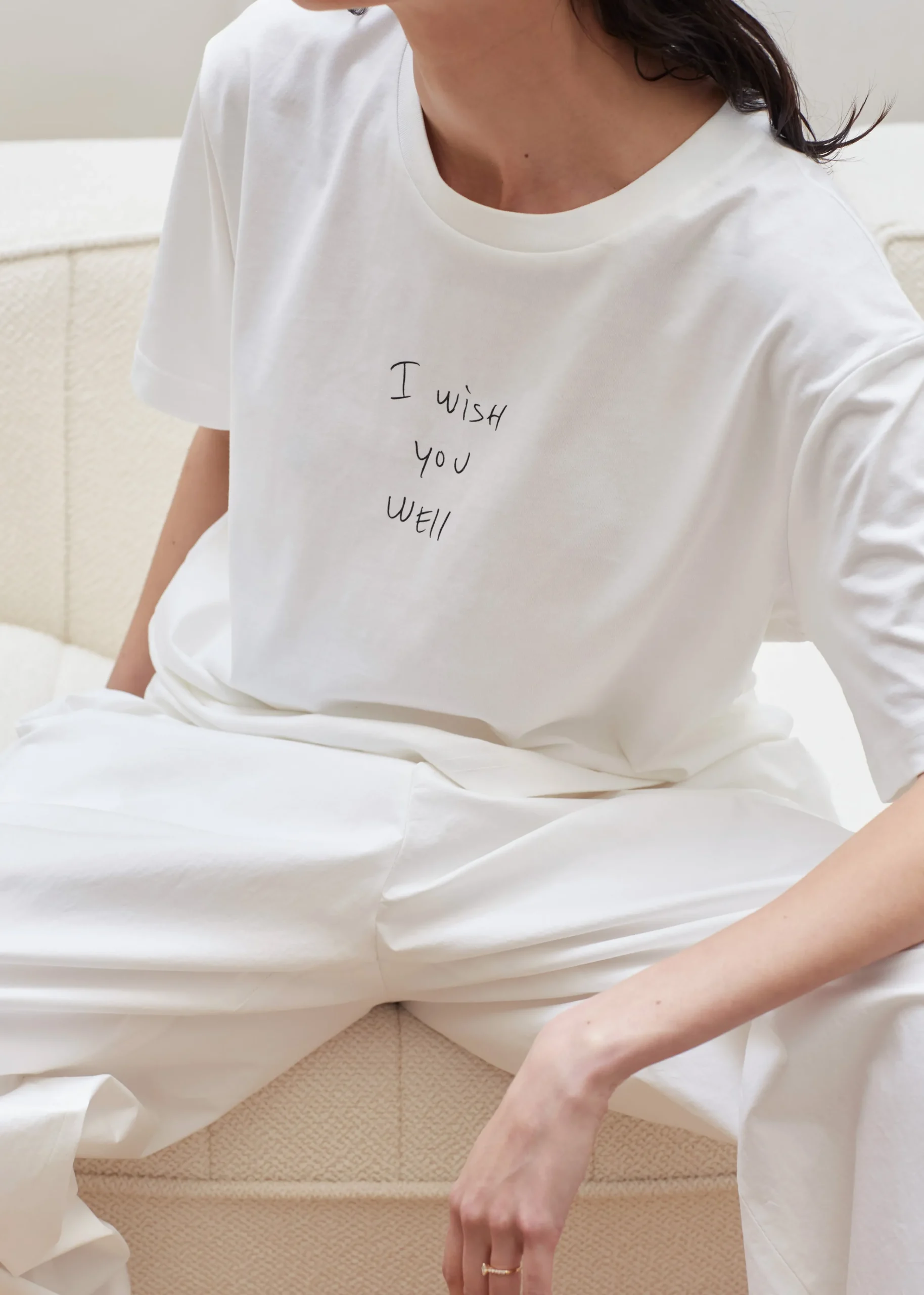 The Frankie Shop X Thomas Lelu Slope T-Shirt Off White/Black Best