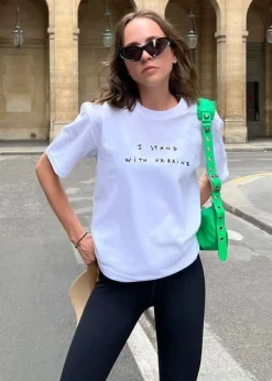 The Frankie Shop X Thomas Lelu Stand T-Shirt White/Black Online
