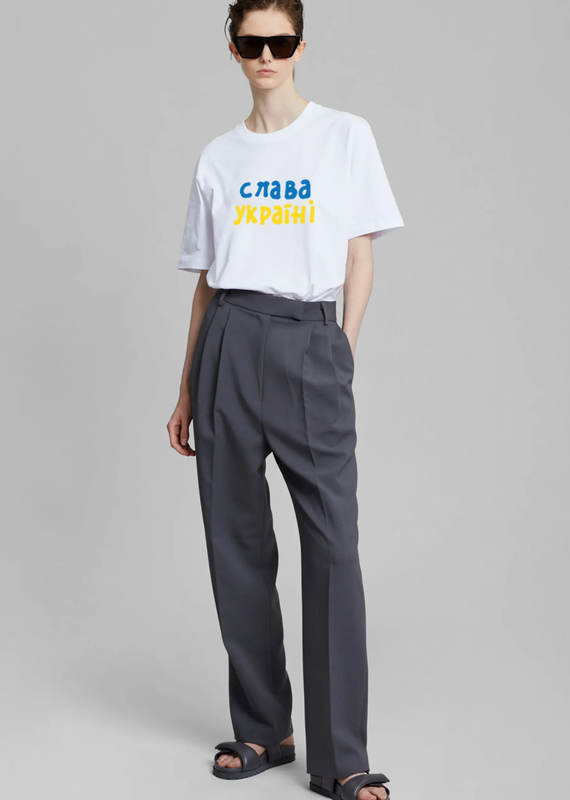 The Frankie Shop X Thomas Lelu Free T-Shirt White/Multico Discount