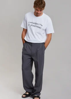 The Frankie Shop X Thomas Lelu Solidarity T-Shirt White/Black Sale