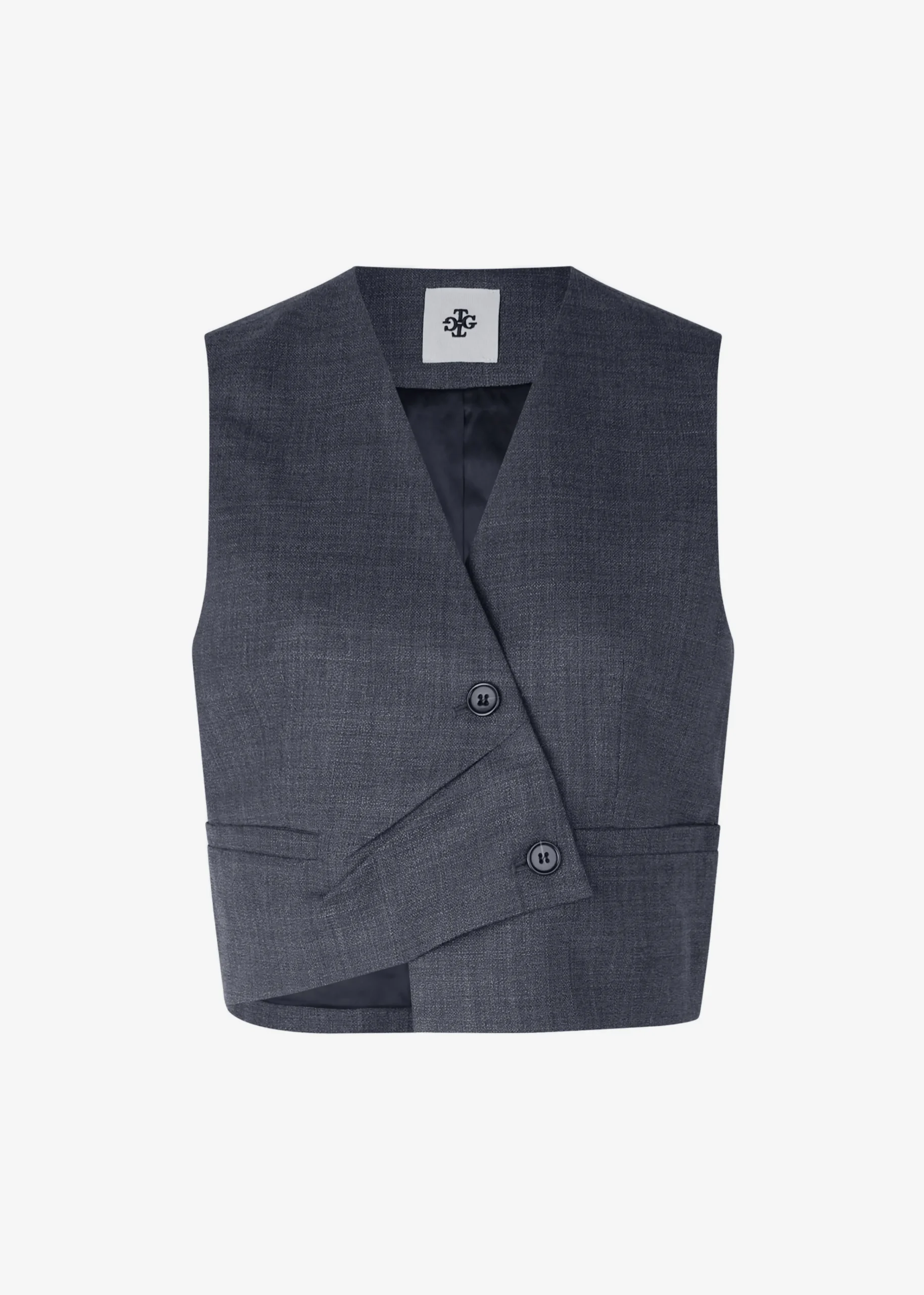 The Frankie Shop The Garment Windsor Vest Grey Melange Hot