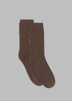 The Frankie Shop Think Socks Brown Best
