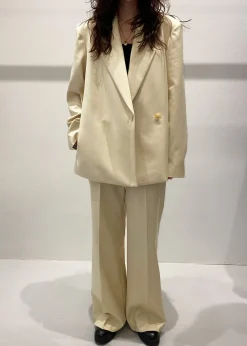 The Frankie Shop Tolko Pants Pale Yellow
