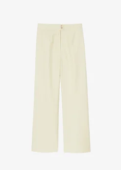 The Frankie Shop Tolko Pants Pale Yellow