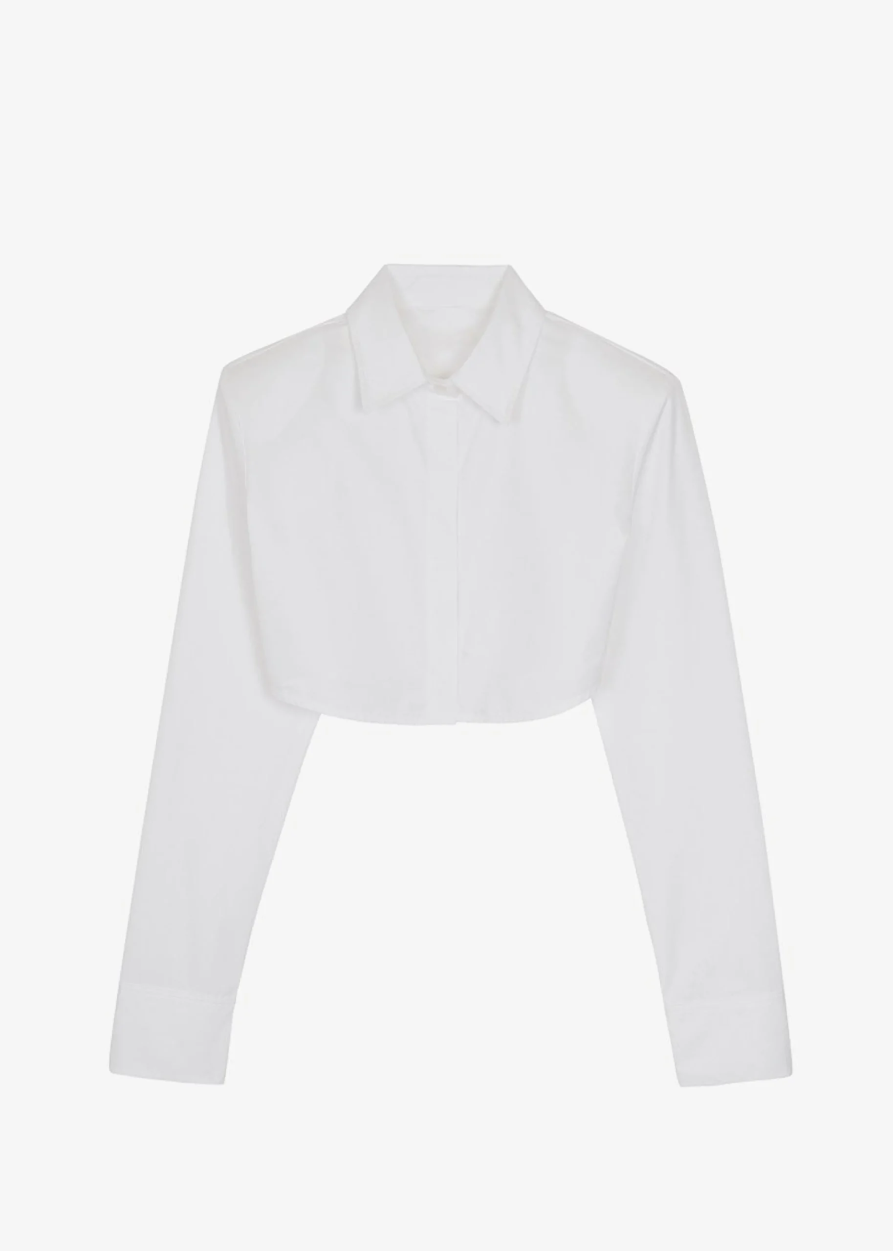 The Frankie Shop Uma Cropped Shirt White Online