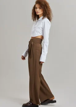 The Frankie Shop Uma Cropped Shirt White Online