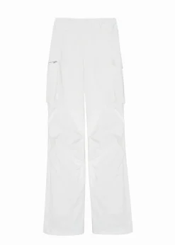 The Frankie Shop Valo Cargo Pants White Hot