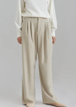 The Frankie Shop Vance Pants Beige