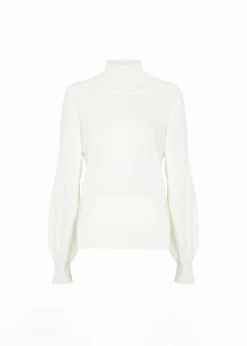 The Frankie Shop Variel Turtleneck Sweater Cream Outlet