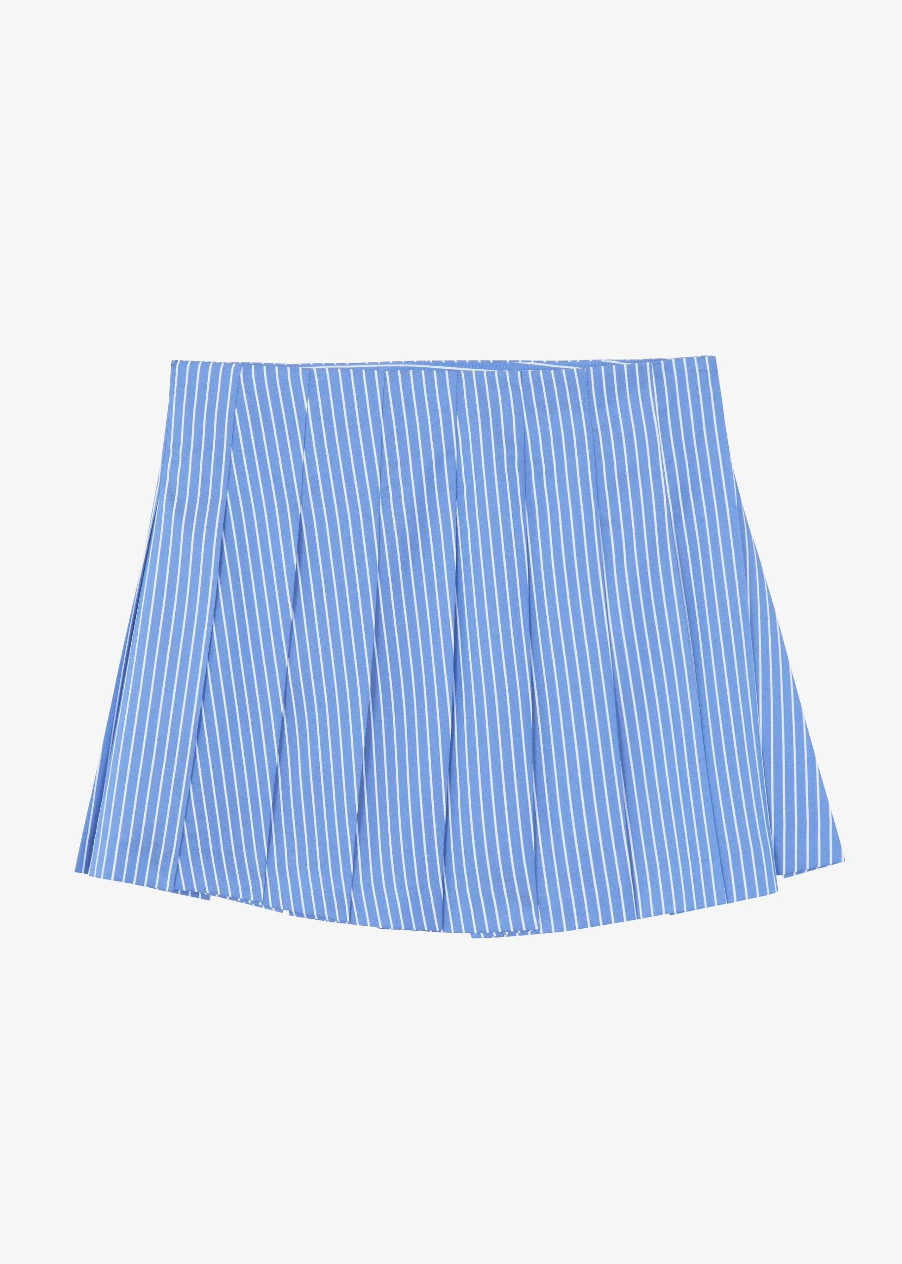 The Frankie Shop Venus Pleated Skirt White Stripe New
