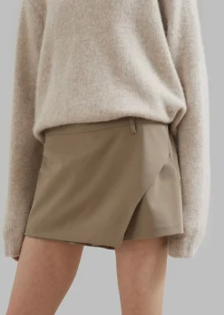 The Frankie Shop Verona Mini Skort Mocha Sale
