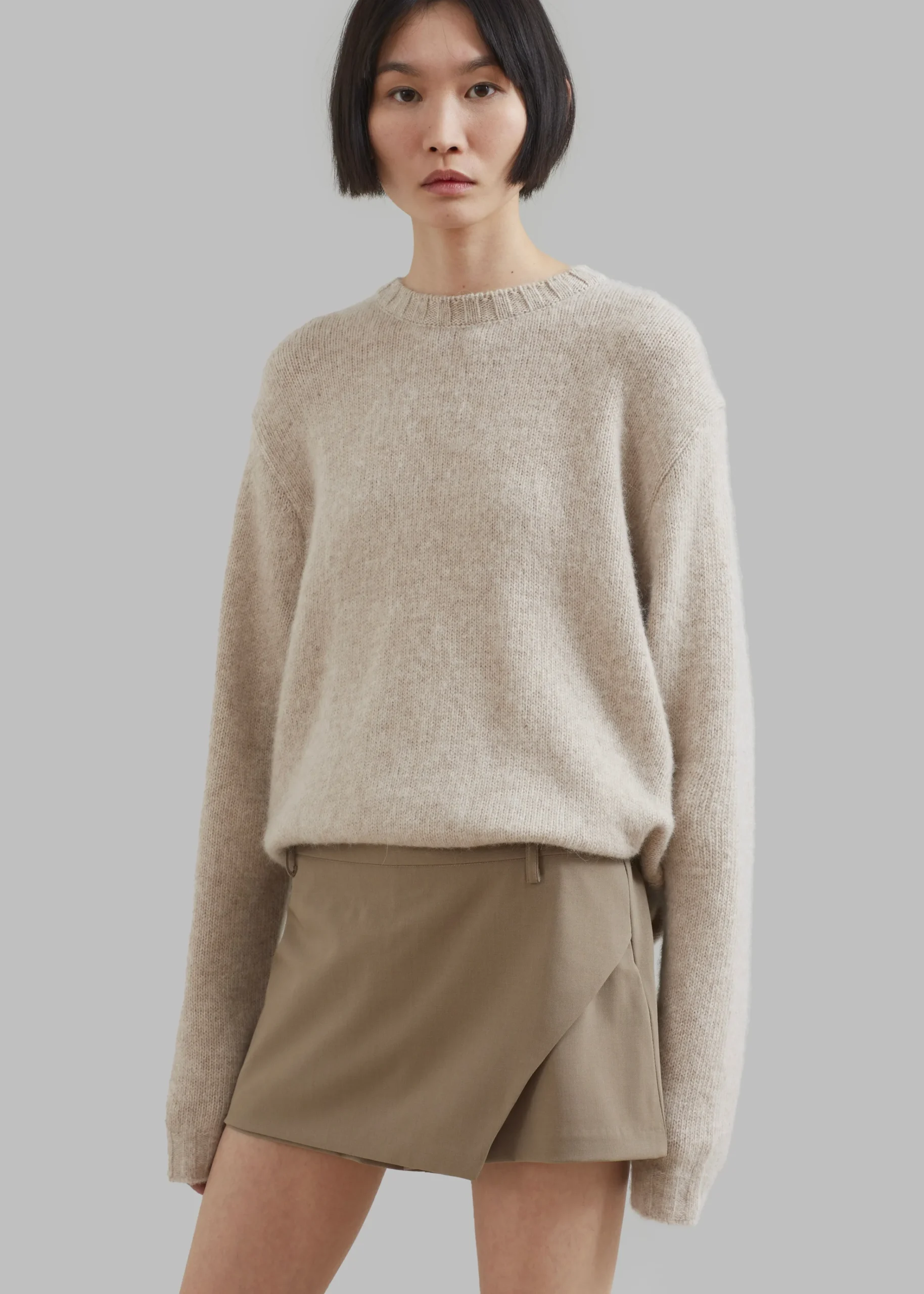 The Frankie Shop Verona Mini Skort Mocha Sale