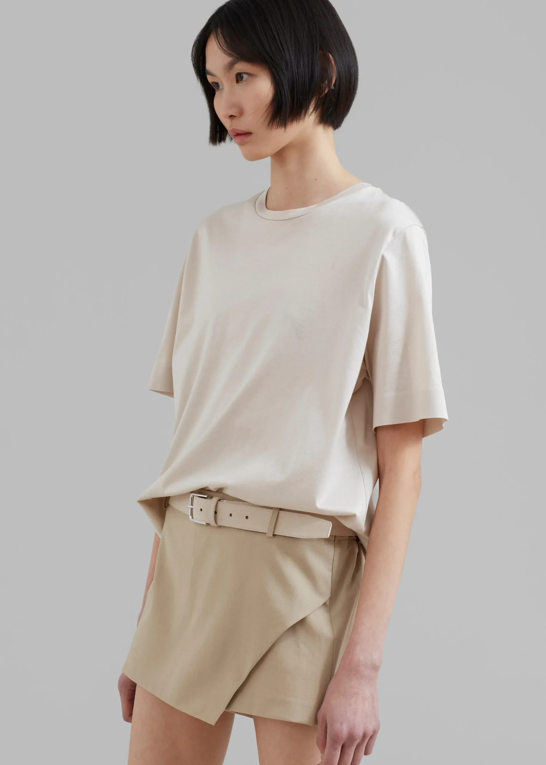 The Frankie Shop Verona Mini Skort Beige Sale