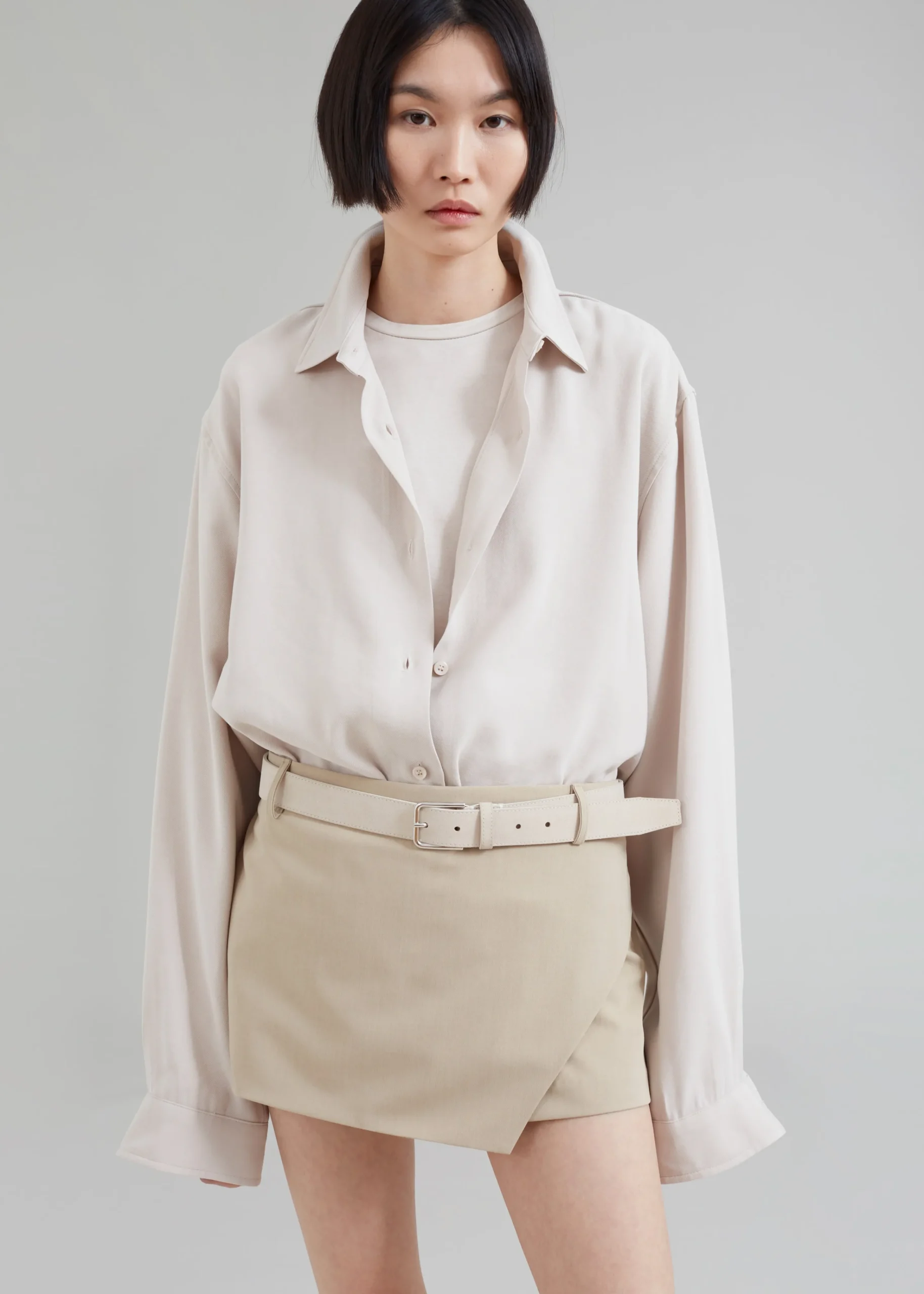 The Frankie Shop Verona Mini Skort Beige Sale