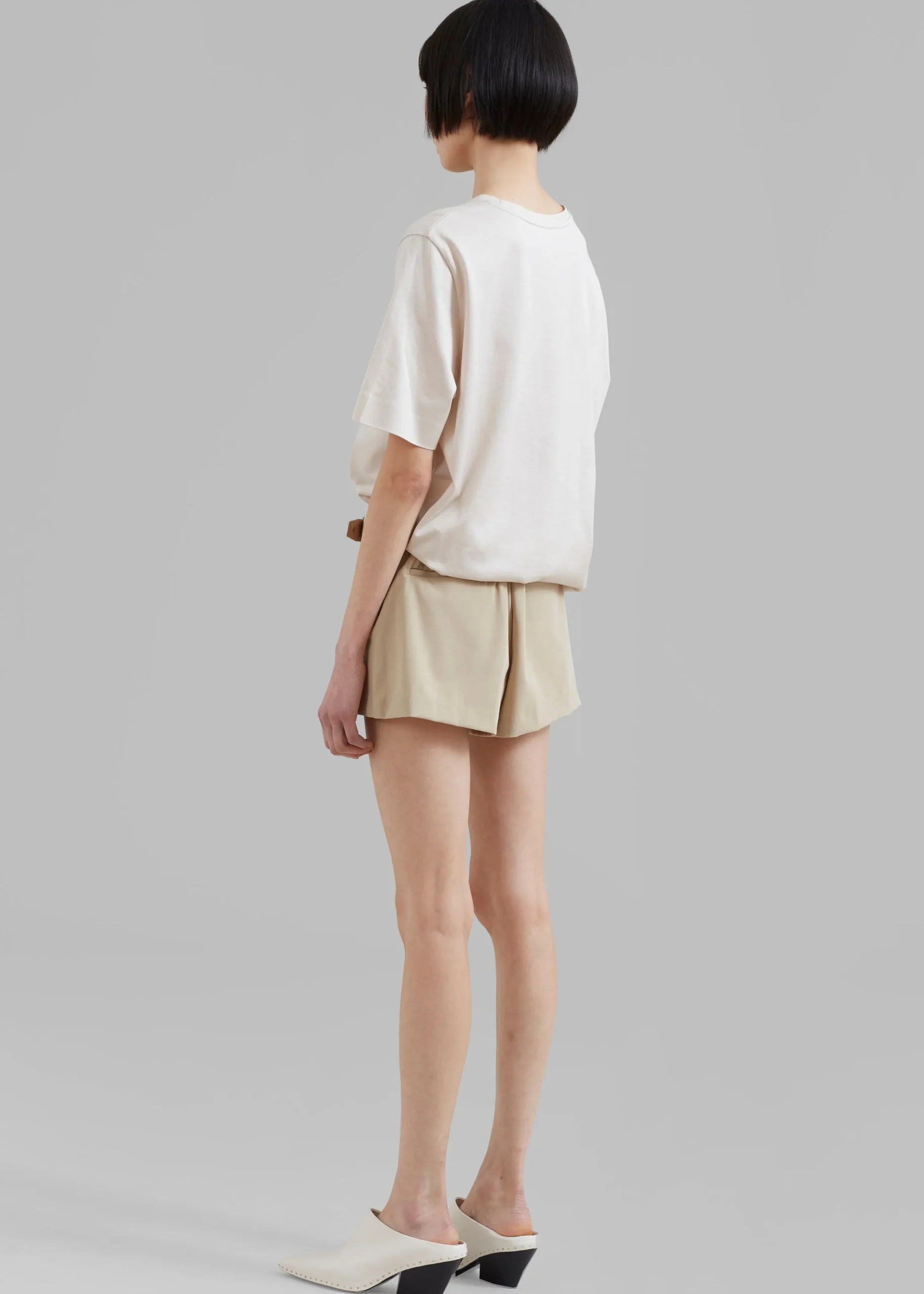 The Frankie Shop Verona Mini Skort Beige Sale