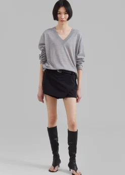 The Frankie Shop Verona Mini Skort Black Clearance