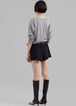 The Frankie Shop Verona Mini Skort Black Clearance