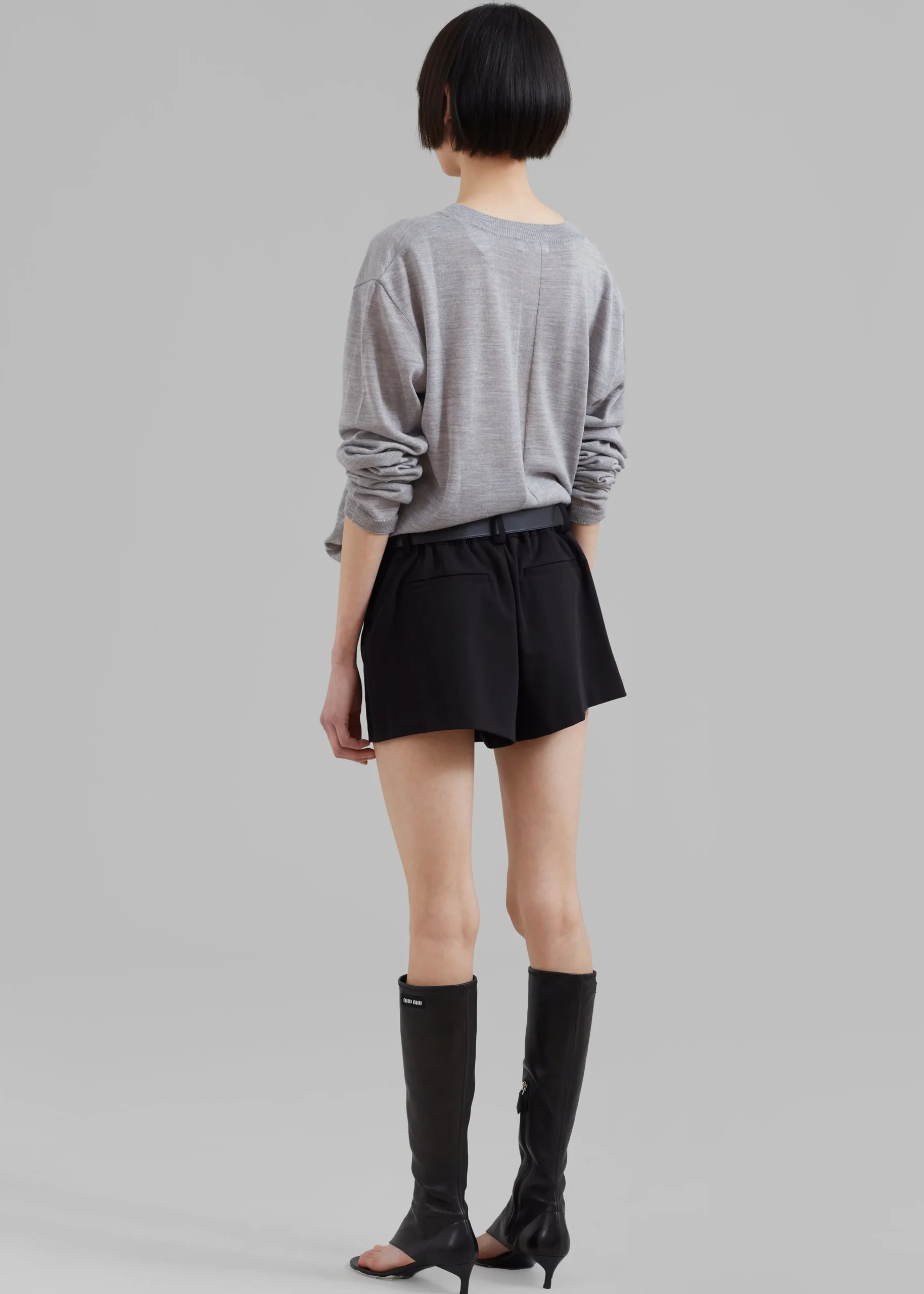 The Frankie Shop Verona Mini Skort Black Clearance