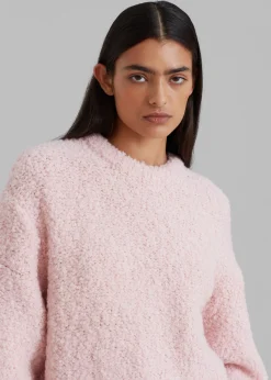 The Frankie Shop Vilo Boucle Sweater Pink Best