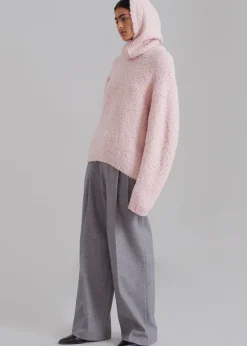 The Frankie Shop Vilo Boucle Sweater Pink Best