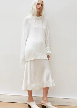 The Frankie Shop Vosgi Silky Skirt White